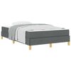 vidaXL Lit &agrave; ressorts avec matelas Gris fonc&eacute; 120 x 190 cm tissu