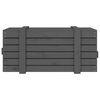 vidaXL Boîte de rangement Gris 91x40,5x42 cm Bois massif de pin