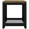 vidaXL Table d'appoint Marron fonc&eacute; et noir 40x40x45 cm MDF et fer