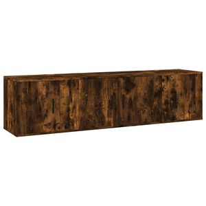 vidaXL Ensemble de meubles TV 3 pcs Ch&ecirc;ne fum&eacute; Bois d'ing&eacute;nierie