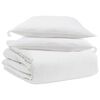 vidaXL Ensemble de Duvet avec oreiller 3 pc Blanc Plume de canard