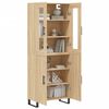 vidaXL Buffet haut Ch&ecirc;ne sonoma 69,5x34x180 cm Bois d'ing&eacute;nierie