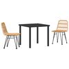 vidaXL Ensemble de salle &agrave; manger pour jardin 5 pcs Marron