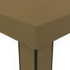 vidaXL Tonnelle avec double toit 3x6 m Taupe 180 g/m²