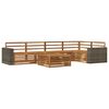 vidaXL Ensemble de canap&eacute;s d'ext&eacute;rieur 6 pcs Naturel 79 x 79 x 37 cm