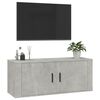 vidaXL Meuble TV mural Gris b&eacute;ton 100x34,5x40 cm