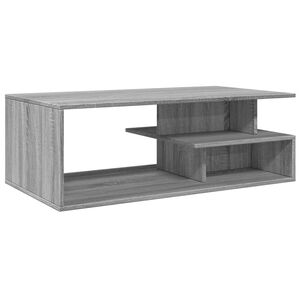 vidaXL Table basse sonoma gris 102x55x35 cm bois d'ing&eacute;nierie