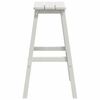 vidaXL Tabouret de bar 2 pcs Blanc 52 x 43 x 73.5cm HDPE