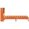 vidaXL Lit biblioth&egrave;que sans matelas cire marron 100x200 cm pin massif