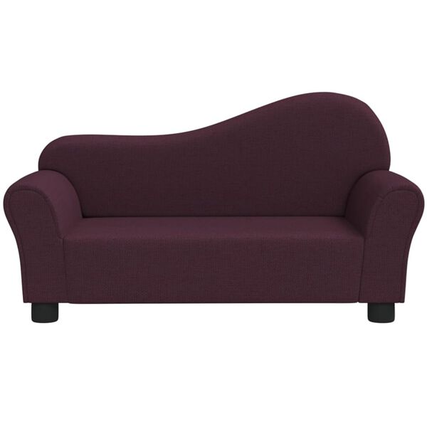 vidaXL Canap&eacute; pour enfants Violet Tissu