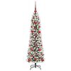 vidaXL Sapin de Noël artificiel avec 150 LED Vert et blanc 120 cm