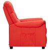 vidaXL Fauteuil inclinable Rouge Similicuir