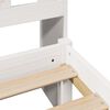 vidaXL Lit bibliothèque sans matelas blanc 75x190cm bois de pin massif