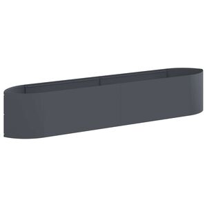 vidaXL Jardin sur&eacute;lev&eacute; Anthracite 220 x 40 x 40 cm Acier
