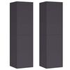 vidaXL Meubles TV 2 pcs Gris 30,5x30x110 cm Bois d&rsquo;ing&eacute;nierie