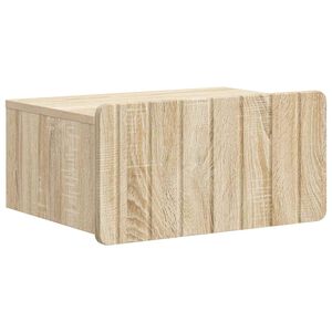 vidaXL Cabinet de chevet mural Ch&ecirc;ne Sonoma 49 x 34,5 x 24 cm