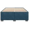 vidaXL Cadre de lit sans matelas bleu 140x190 cm velours