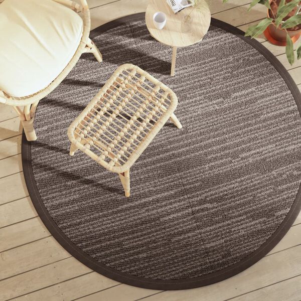 vidaXL Tapis d'ext&eacute;rieur ARAKIL marron &Oslash;160 cm PP