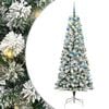 vidaXL Sapin de No&euml;l Artificiel &agrave; Branches Articul&eacute;es Vert et blanc