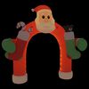 vidaXL Porte vo&ucirc;t&eacute;e gonflable de No&euml;l avec LED 320 cm