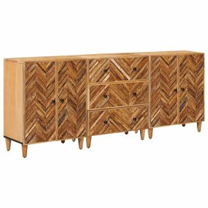 vidaXL Armoires de rangement 3 pcs Marron 60 x 33,5 x 75 cm