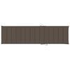 vidaXL Chaise longue avec coussin taupe Bois de teck solide