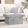vidaXL Table basse gris b&eacute;ton 80x55x40 cm bois d'ing&eacute;nierie