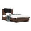 vidaXL Cadre de lit sans matelas ch&ecirc;ne marron 75x190 cm