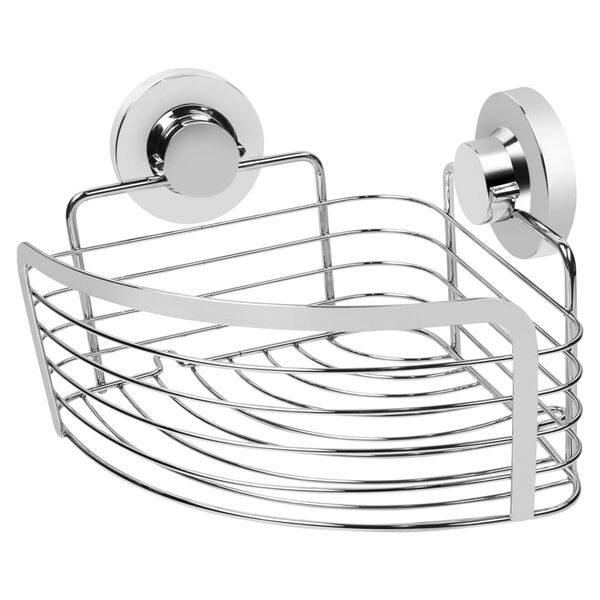 CORNAT &Eacute;tag&egrave;re &agrave; crochets pour salle de bain 3in1 single Chrome