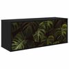vidaXL Meuble TV mural ELBURG 102 x 33 x 40 cm Ch&ecirc;ne noir
