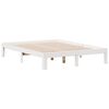 vidaXL Lit bibliothèque sans matelas blanc 140x200 cm bois pin massif