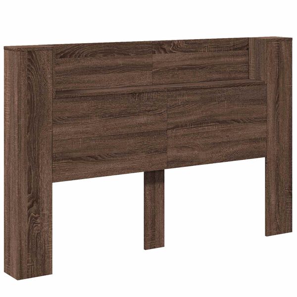 vidaXL T&ecirc;te de lit Ch&ecirc;ne brun 160 x 16,5 x 103,5 cm Bois d'ing&eacute;nierie