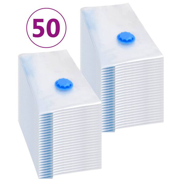 vidaXL Sacs de voyage sous vide Sacs de v&ecirc;tements 60x40 cm 50 pcs