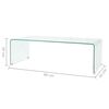 vidaXL Table basse 98x45x30 cm Verre tremp&eacute; Transparent