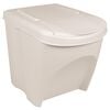 vidaXL Poubelles &agrave; ordures empilables 3 pcs Blanc 75 L Polypropyl&egrave;ne