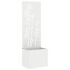 vidaXL &Eacute;cran de confidentialit&eacute; de jardin Floral Blanc 50 x 150 cm
