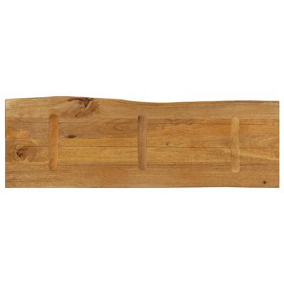 vidaXL Dessus de table 140x40x3,8 cm bord vivant bois massif manguier