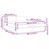 VidaXL Cadre de lit ottoman avec matelas cr&egrave;me 180x200 cm tissu