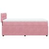 vidaXL Sommier &agrave; lattes de lit avec matelas Rose 90x200 cm Velours