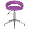 vidaXL Chaises pivotantes &agrave; manger lot de 4 violet similicuir