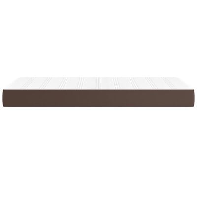 vidaXL Matelas de lit à ressorts ensachés Marron 90x200x20 cm