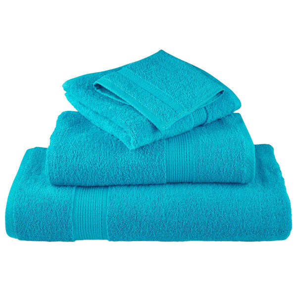 vidaXL Serviettes de qualit&eacute; sup&eacute;rieure SOLUND 2 pcs turquoise