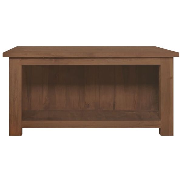 vidaXL Table basse 68x68x33 cm Bois de teck solide