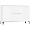vidaXL Buffet blanc 102x35x70 cm bois d'ing&eacute;nierie