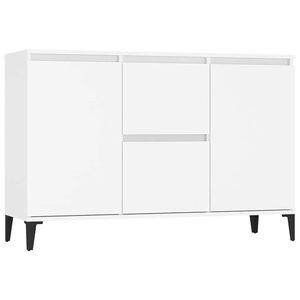 vidaXL Buffet blanc 102x35x70 cm bois d'ing&eacute;nierie