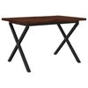 vidaXL Table &agrave; manger en bord vivant 120 x 70 x 75 cm