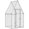 vidaXL Cage pour poules argent&eacute; 100x100x190 cm acier galvanis&eacute;
