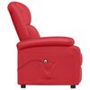 vidaXL Fauteuil inclinable &eacute;lectrique Rouge Similicuir