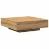 vidaXL Table basse Ch&ecirc;ne artisanal 100 x 100 x 31 cm