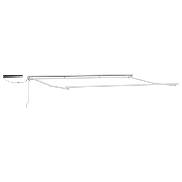 vidaXL Auvent r&eacute;tractable &eacute;lectrique Blanc 4 x 2 m